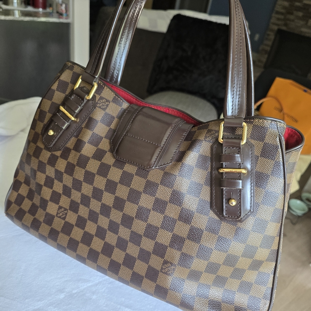 Louis Vuitton Ebene Damier Griet Satchel Bag - Picture 4 of 16